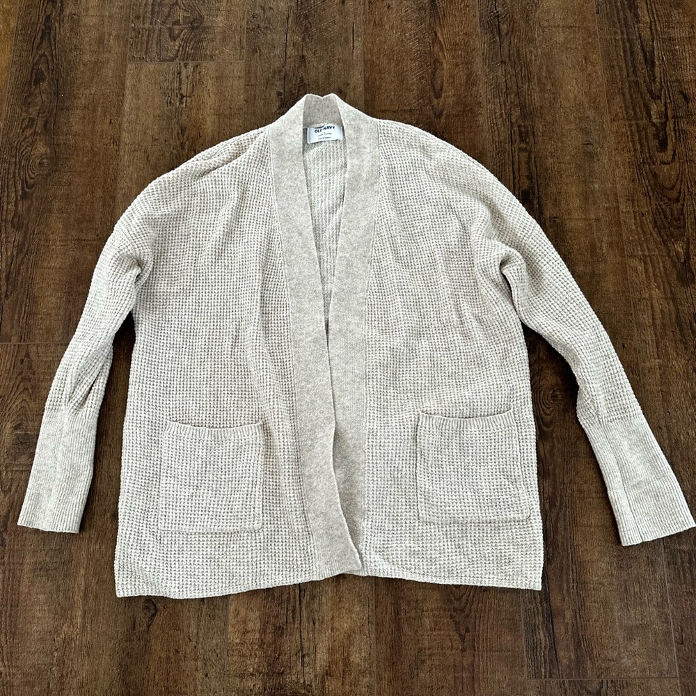 Old Navy Cream Knit Cardigan